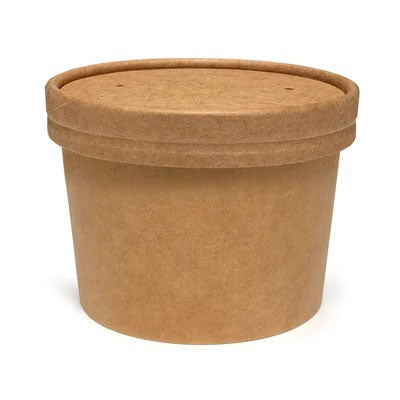 8 OZ / 250ML HEAVY DUTY KRAFT SOUP CONTAINERS - PACK OF 500