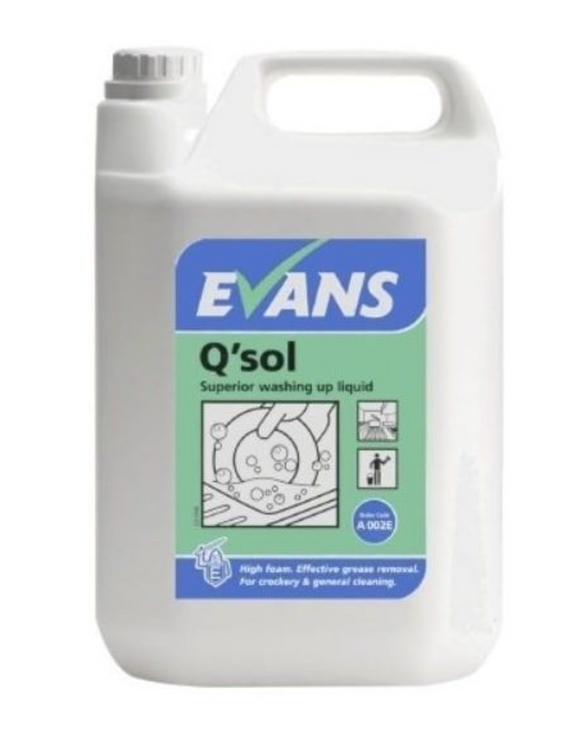 Evans Q-Sol Superior Washing Up Liquid - 5 Litre