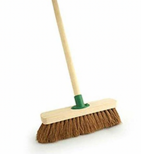 12" COCO SOFT WOODEN BROOM-COMPLETE