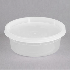 8oz Round Container with Lid x250