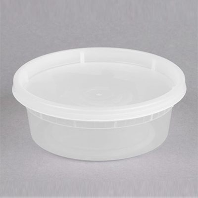 8oz Round Container with Lid x250
