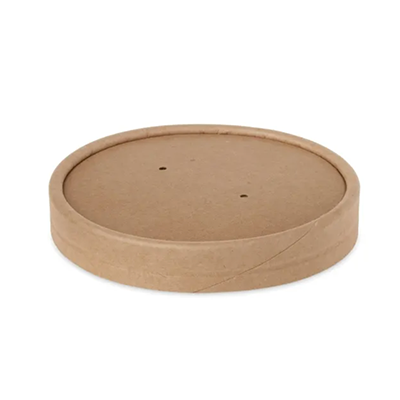 8oz Kraft Soup Container Lids 500pcs