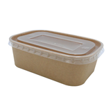 Rectangular KraftContainer Fits 500mlx750mlx1000ml PP Lids 300 PCS