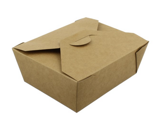 NO.8 KRAFT DELI BOX- LEAK PROOF- PACK OF 175-300 PCS