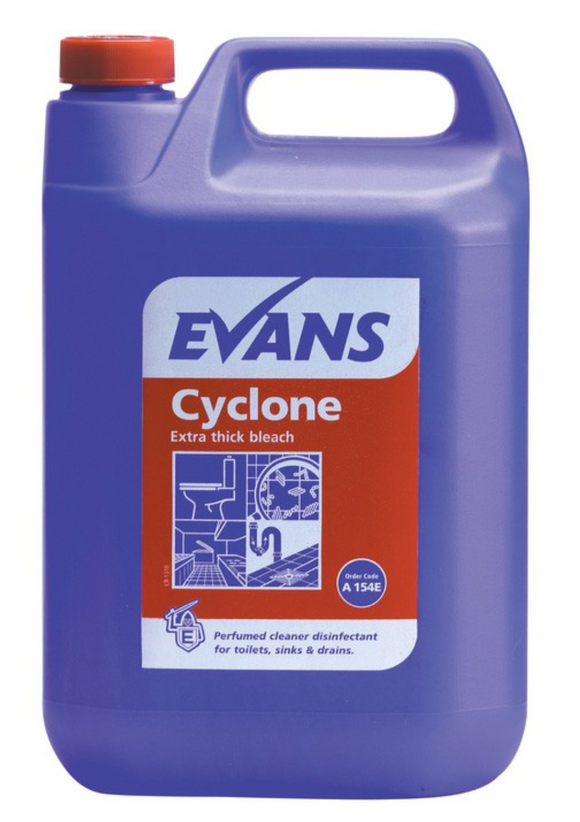 Evans CYCLONE - Perfume Thickened Bleach with Detergent 5L