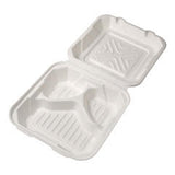 BAGASSE MEAL BOX 9X9 INCH- PACK OF 200