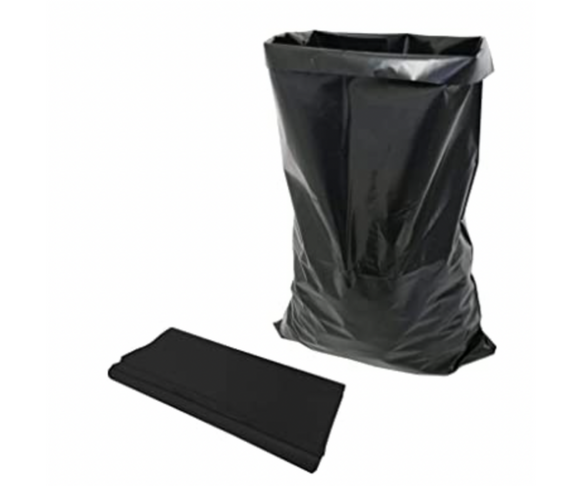 HEAVY DUTY BLACK BIN BAGS 140LTR  - PACK OF 100