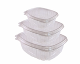 500CC PLASTIC HINGED SALAD CONTAINERS- PACK OF 500PCS