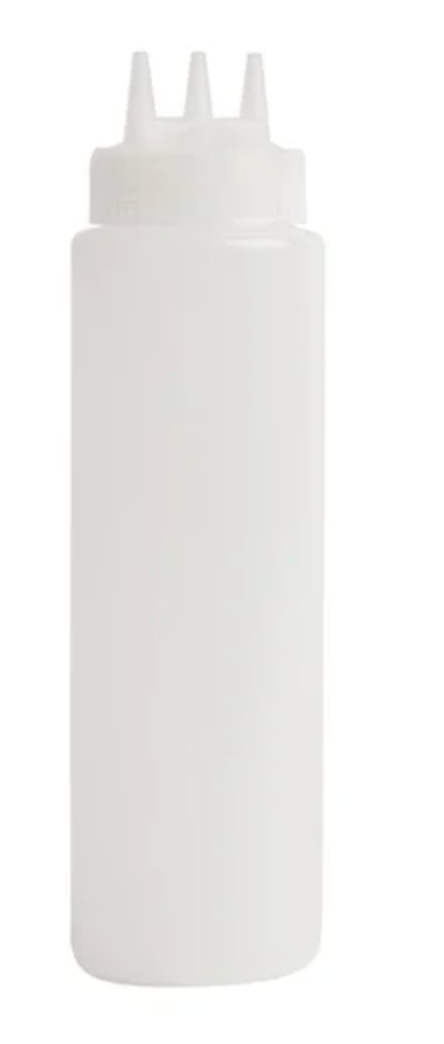 VOGUE CLEAR 3 NOZZLE SQUEEZE BOTTLE 24OZ