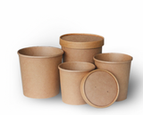 16 OZ KRAFT SOUP CONTAINERS- LIDS INCLUDED- PACK OF 500 PCS