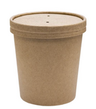 16 OZ KRAFT SOUP CONTAINERS- LIDS INCLUDED- PACK OF 500 PCS