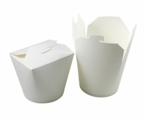 32 OZ WHITE NOODLE BOX LEAK PROOF- PACK OF 500