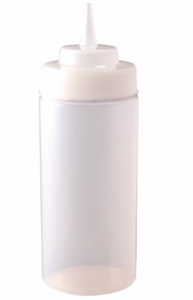 CLEAR SAUCE BOTTLE -909ML / 32 OZ