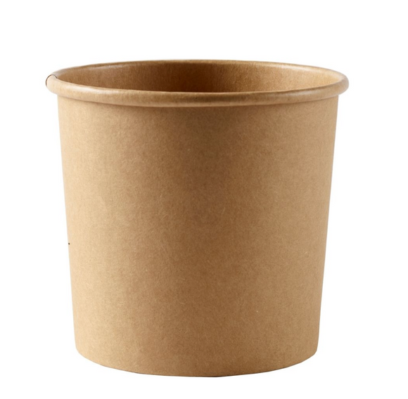 26 OZ / 769ML HEAVY DUTY KRAFT SOUP CONTAINERS - PACK OF 500
