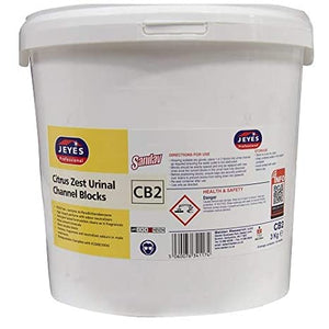 JEYES CITRUS ZEST URINAL CHANNEL BLOCKS - 3 KG