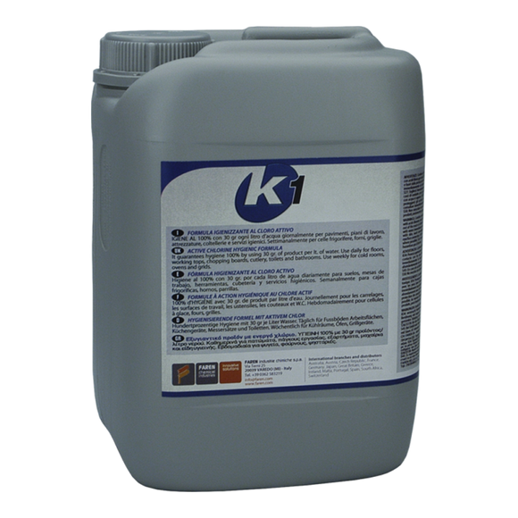 K1 – ANTI- BACTERIAL ACTIVE CHLORINE SURFACE SANITISER - 5 LITRE